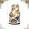 Glitzhome® 15.5" Lighted Christmas Skiing Moutain Resin Village with Movement and Music